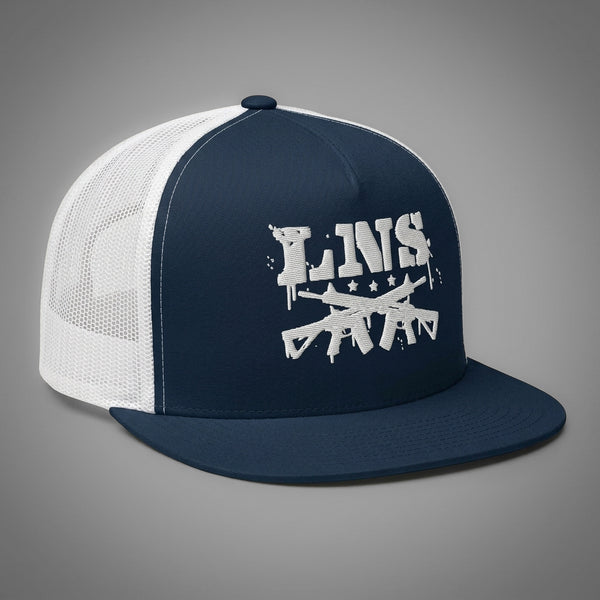 Lions Not Sheep "AR-15" 5 Panel Trucker Hat - Dark Version