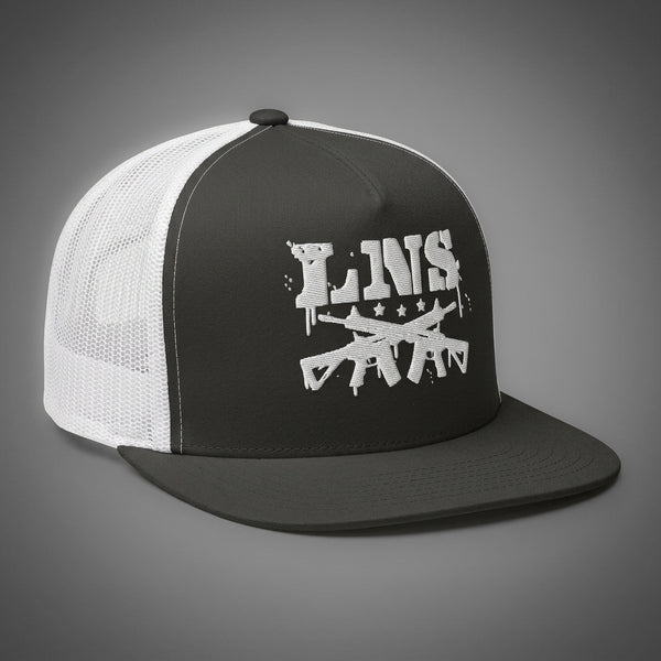 Lions Not Sheep "AR-15" 5 Panel Trucker Hat - Dark Version
