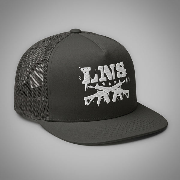 Lions Not Sheep "AR-15" 5 Panel Trucker Hat - Dark Version