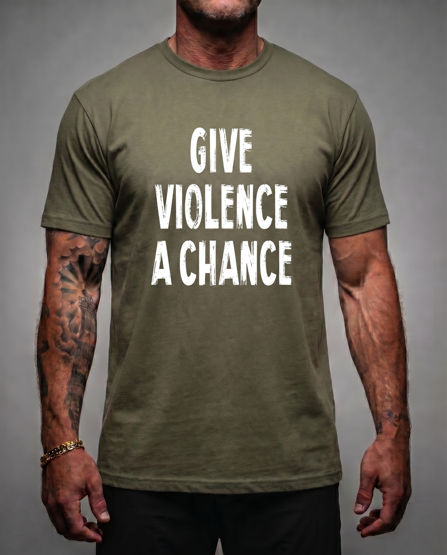 Lions Not Sheep "Give Violence A Chance" Tee