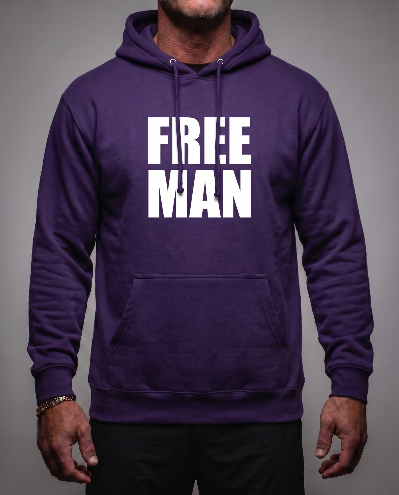 Lions Not Sheep "Free Man" Softstyle Fleece Hoodie