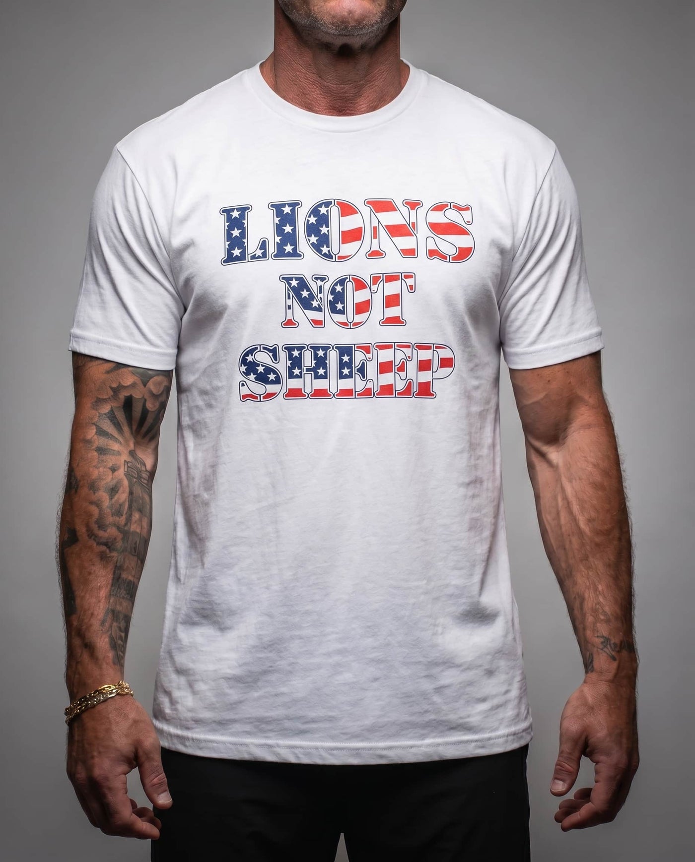 Lions Not Sheep "Flag" Tee