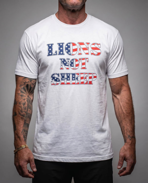 Lions Not Sheep "Flag" Tee