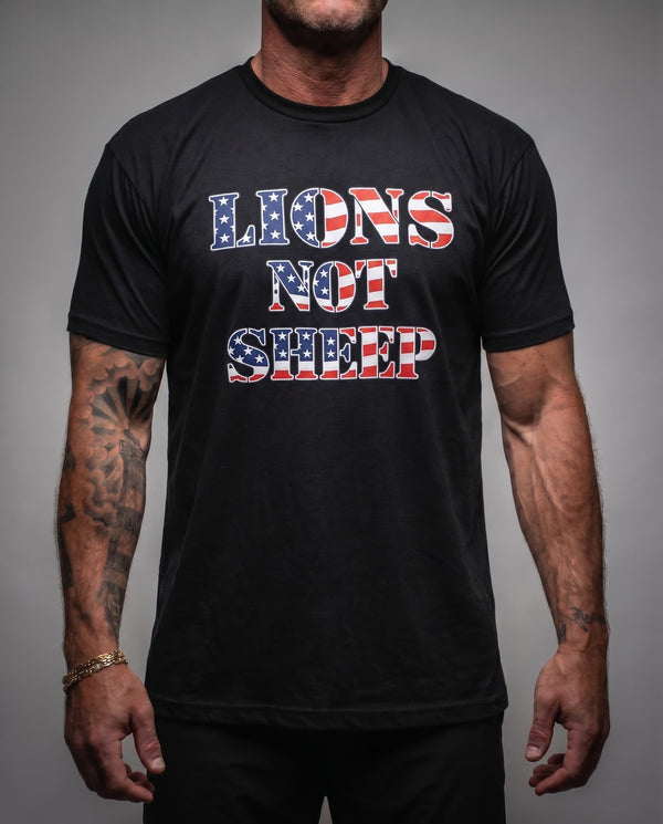Lions Not Sheep "Flag" Tee