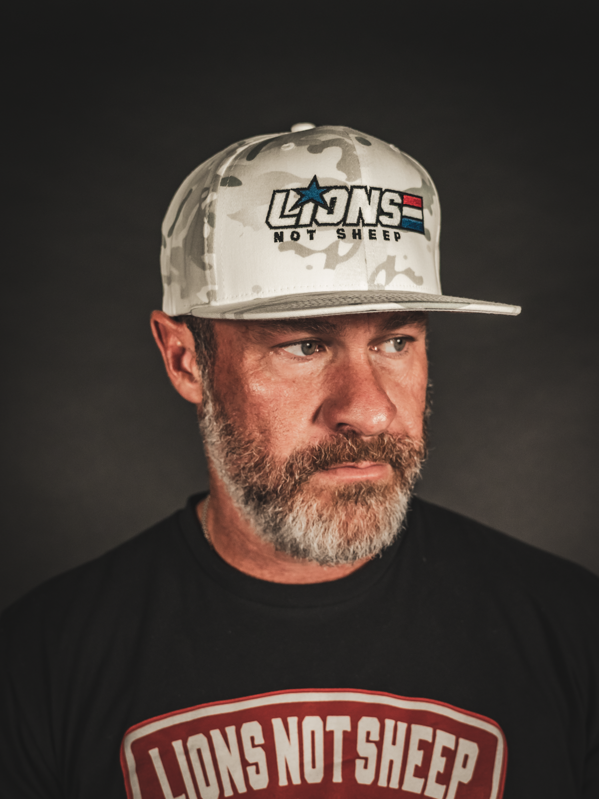 AMERICAN HERO WHITE CAMO Hat - Lions Not Sheep ®