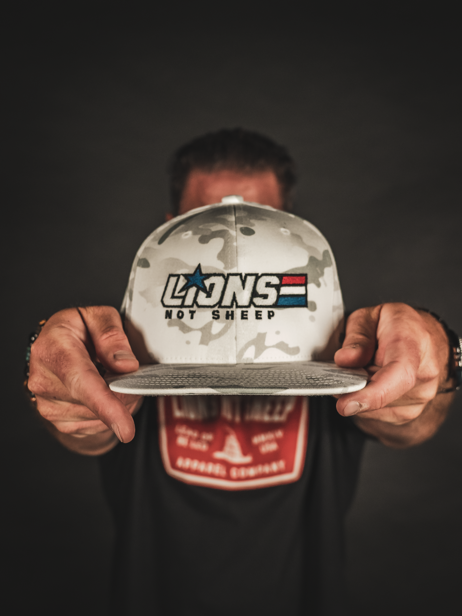 AMERICAN HERO WHITE CAMO Hat - Lions Not Sheep ®