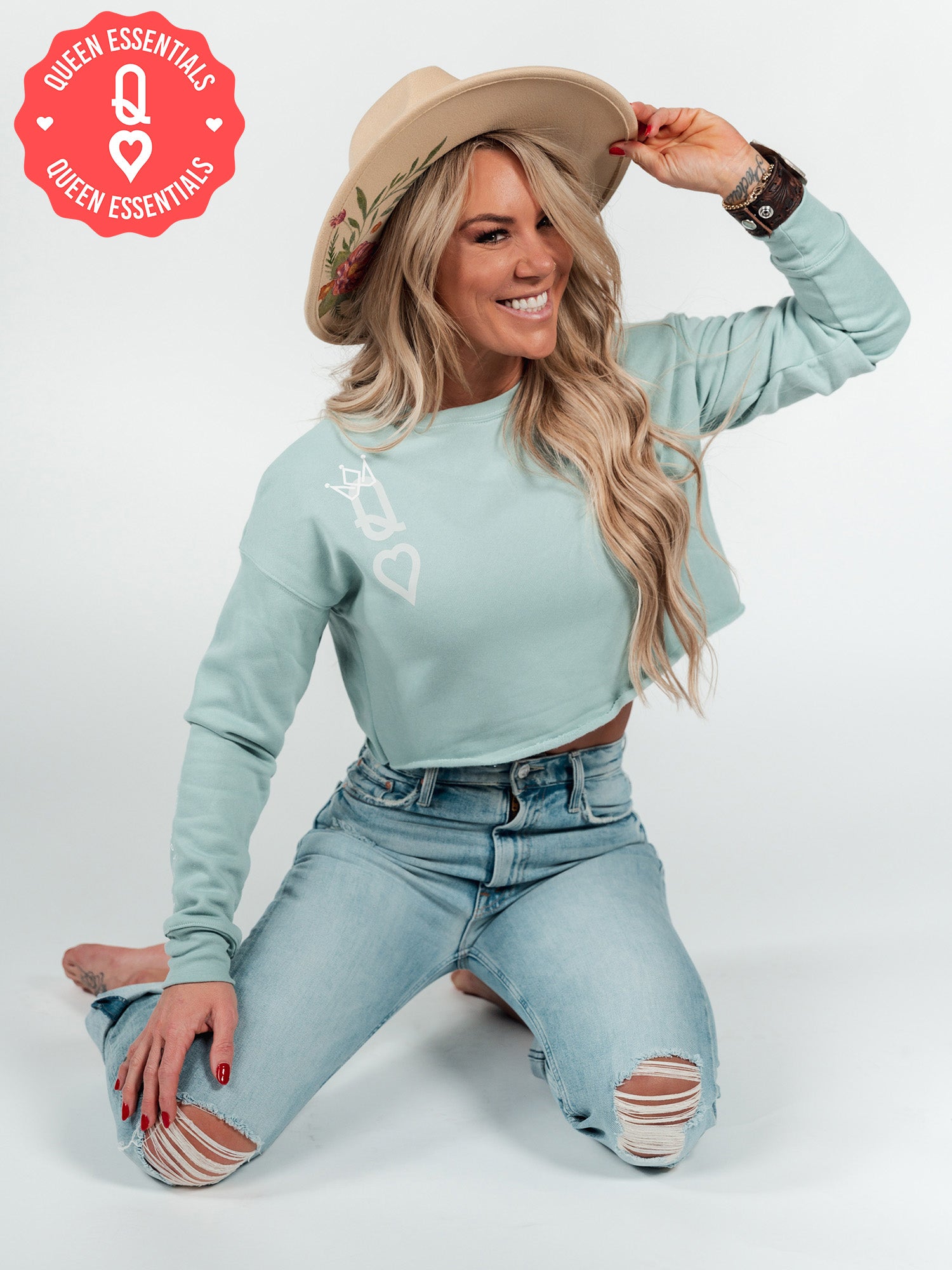 QUEEN OPAL Cropped Fleece - Lions Not Sheep ®