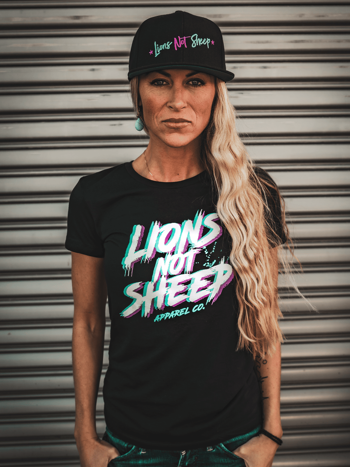 Lions Not Sheep OG Race Womens Tee - Lions Not Sheep ®