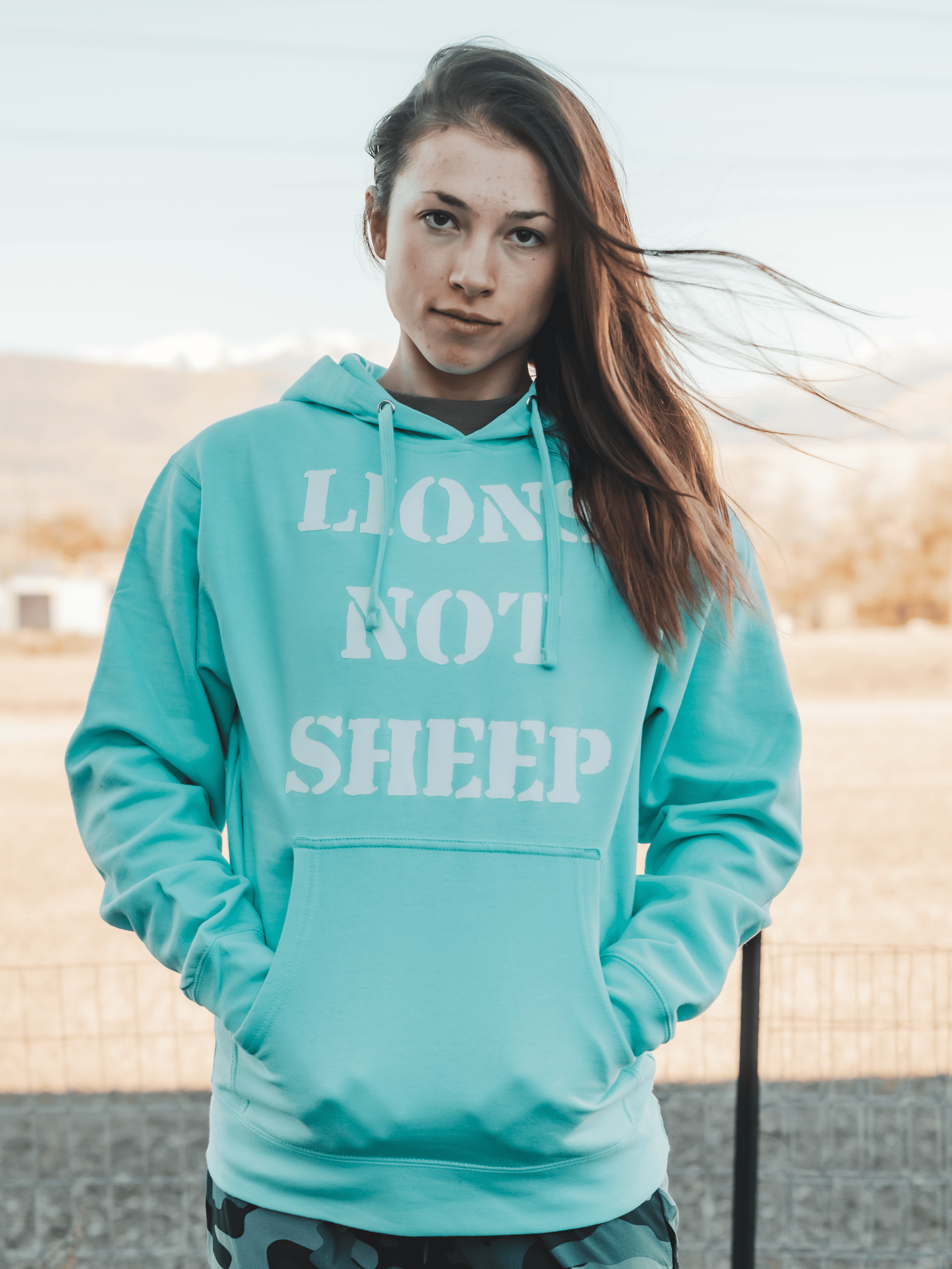 LIONS NOT SHEEP OG Unisex Pullover Hoodie (MINT) - Lions Not Sheep ®