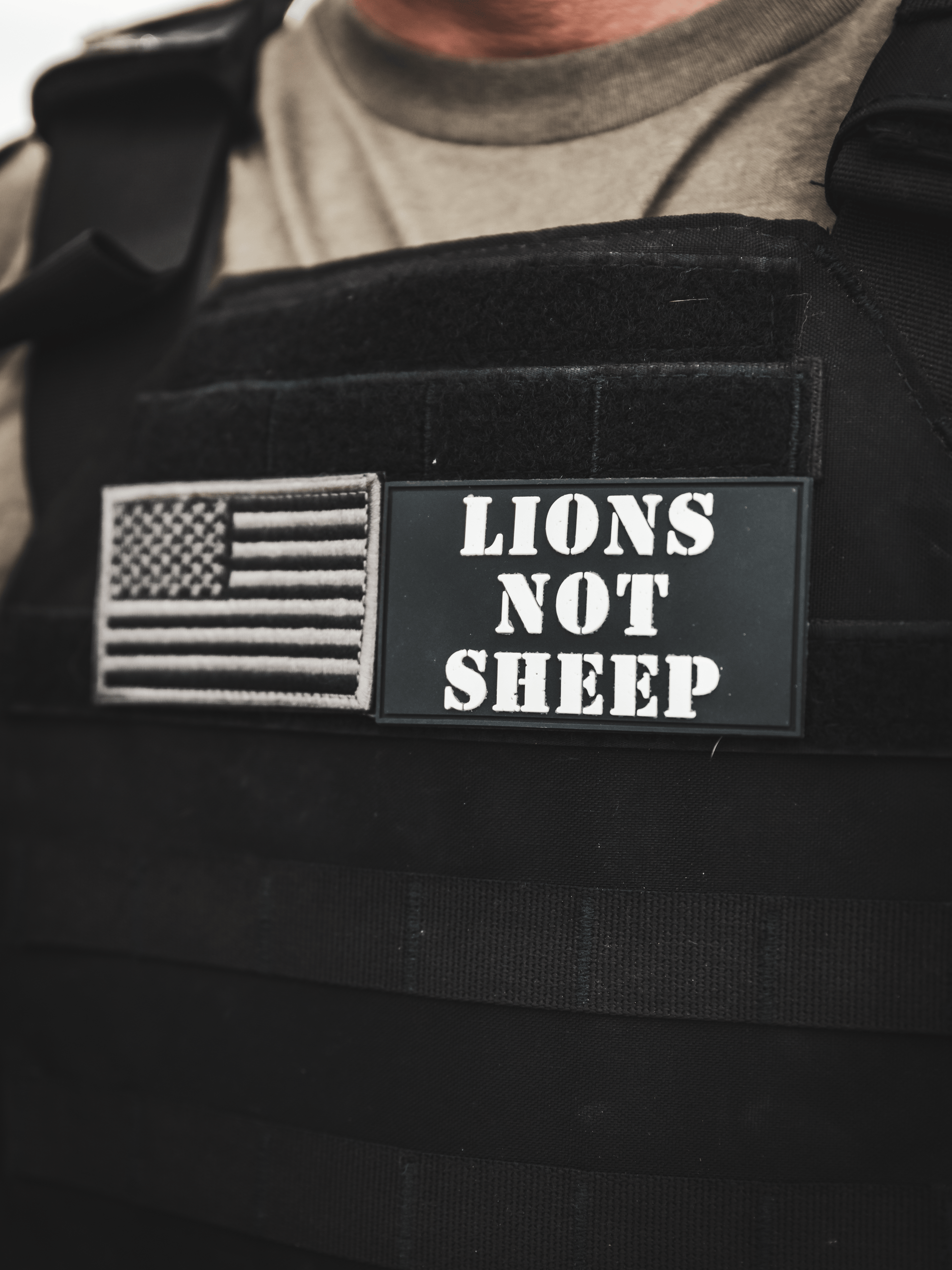 Lions Not Sheep PVC Patch (Velcro Backing) - Lions Not Sheep ®