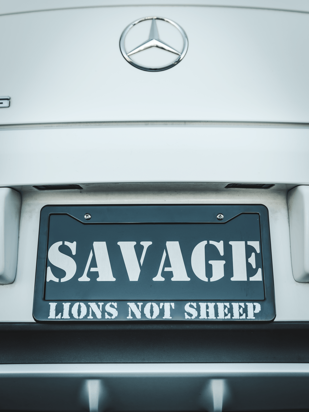 LIONS NOT SHEEP OG License Plate Cover - Lions Not Sheep ®