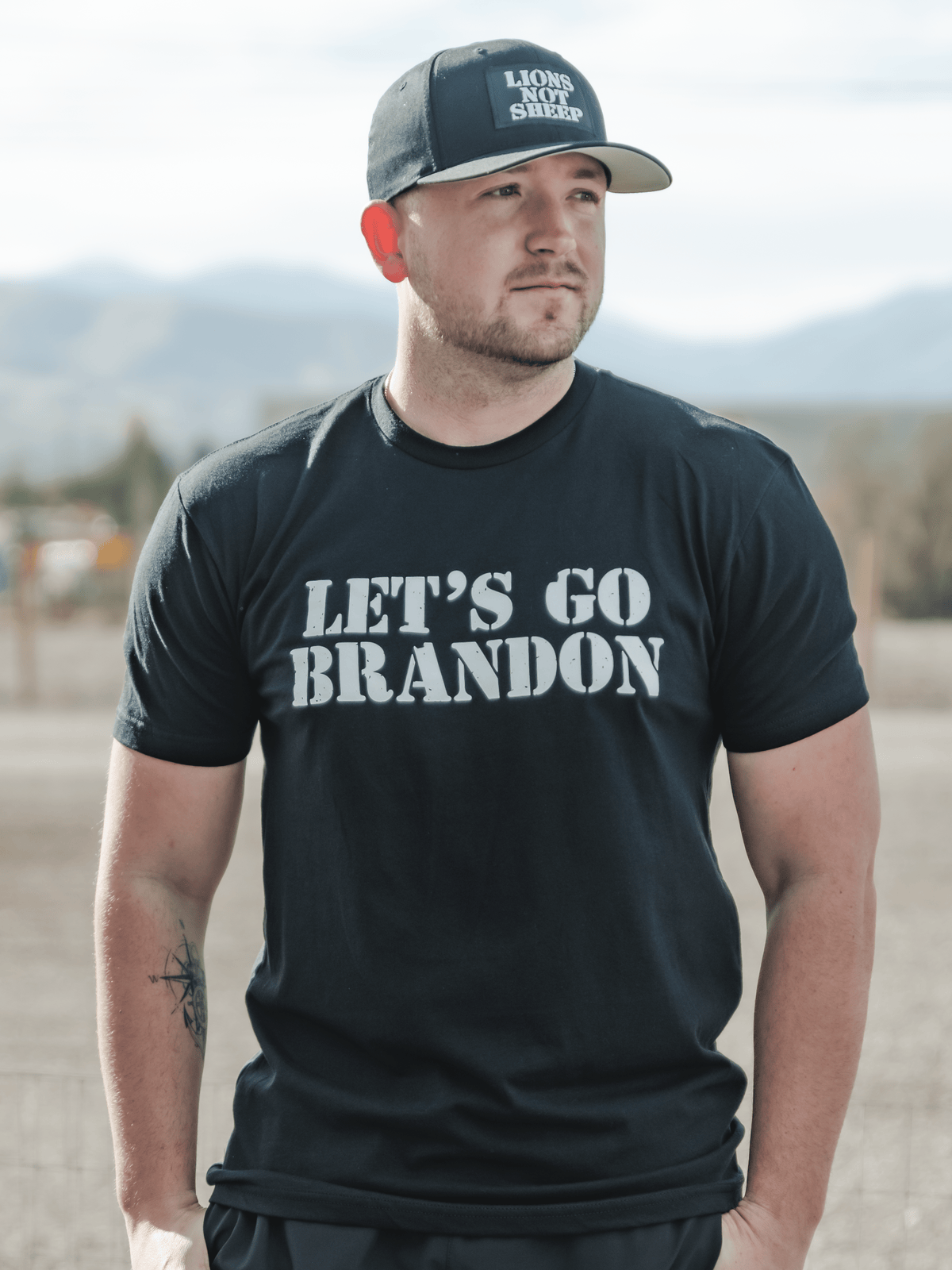 Let&#39;s Go Brandon Tee - Lions Not Sheep ®