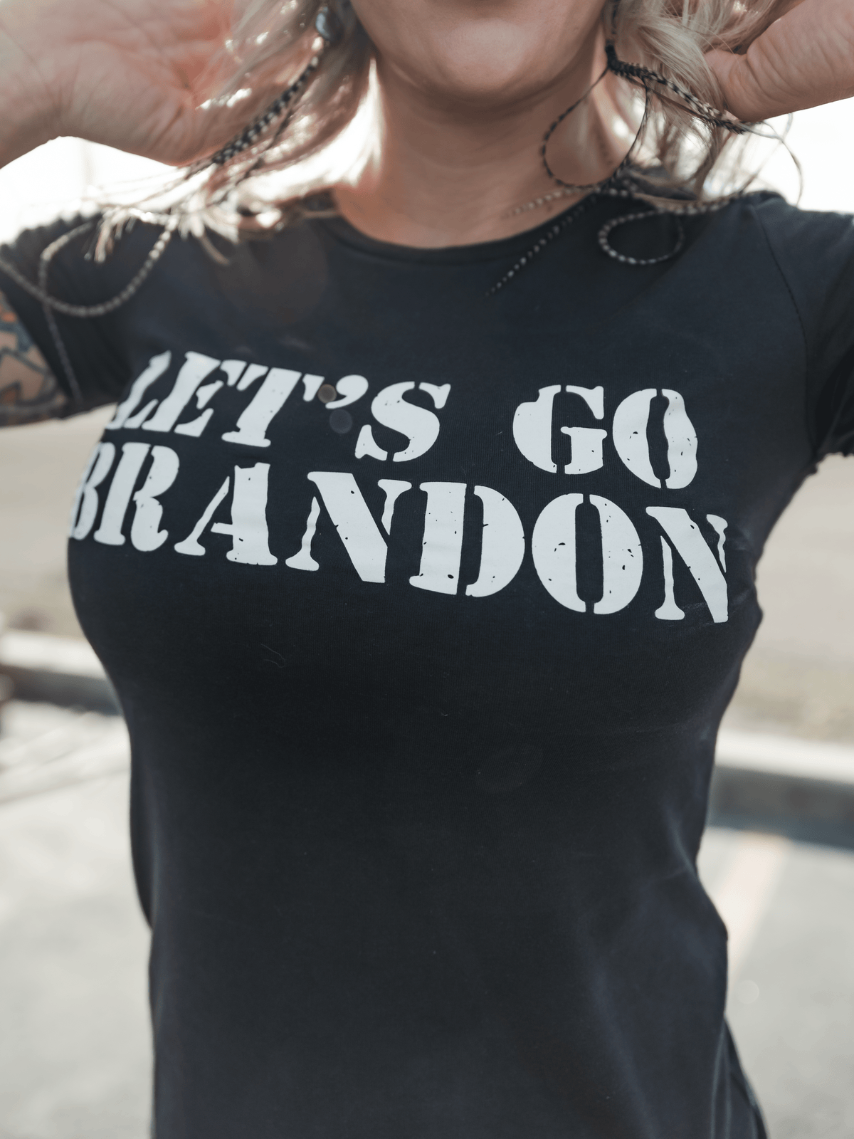 Let&#39;s Go Brandon Womens Tee - Lions Not Sheep ®