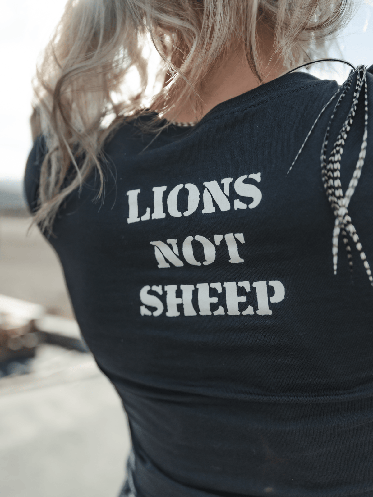 Let&#39;s Go Brandon Womens Tee - Lions Not Sheep ®