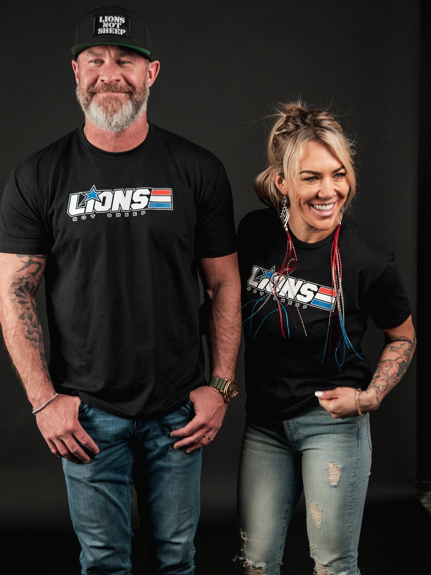 American Hero Tee (Midnight Edition) - Lions Not Sheep ®
