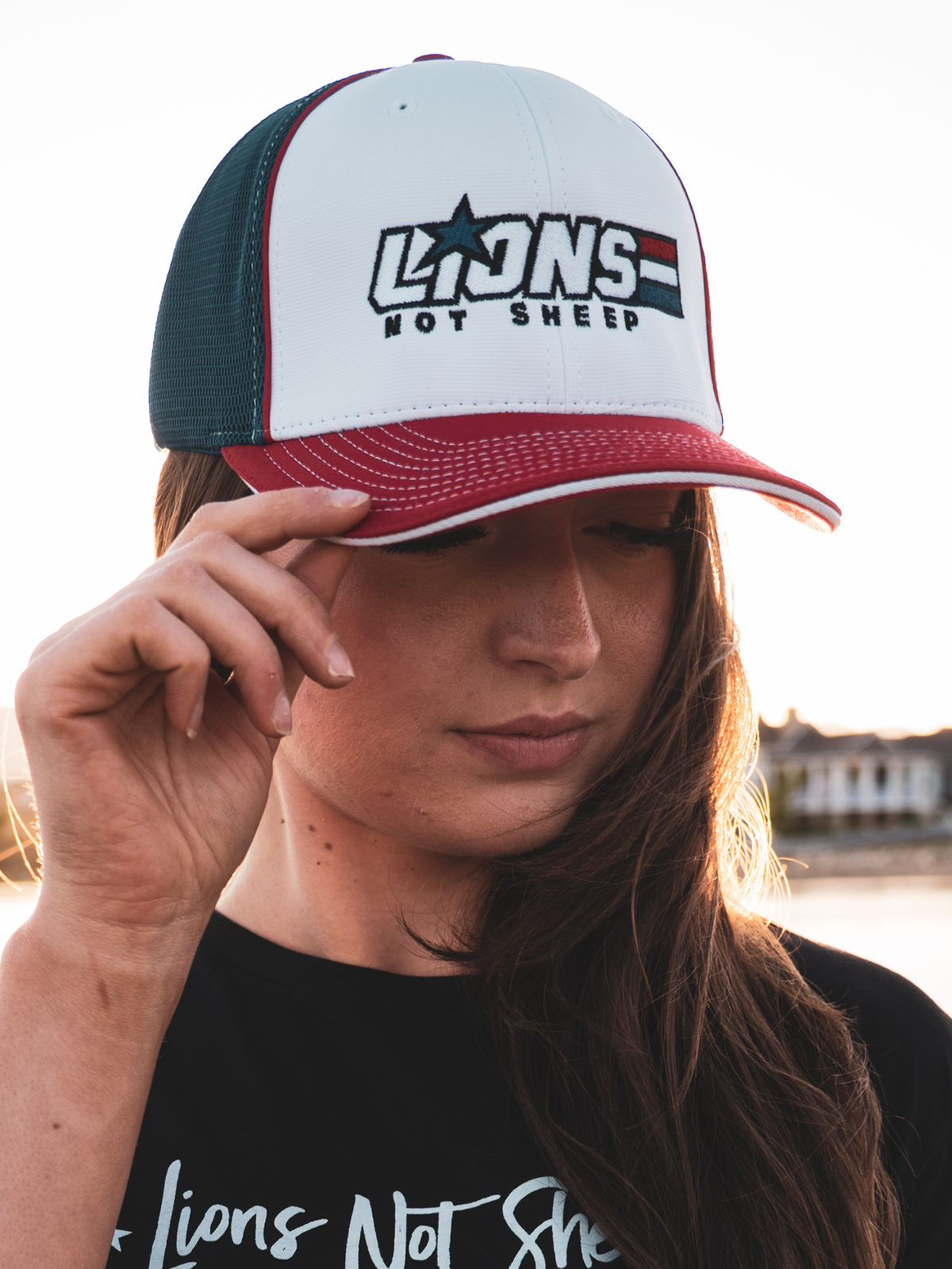 AMERICAN HERO Hat (Red/White/Blue) - Lions Not Sheep ®