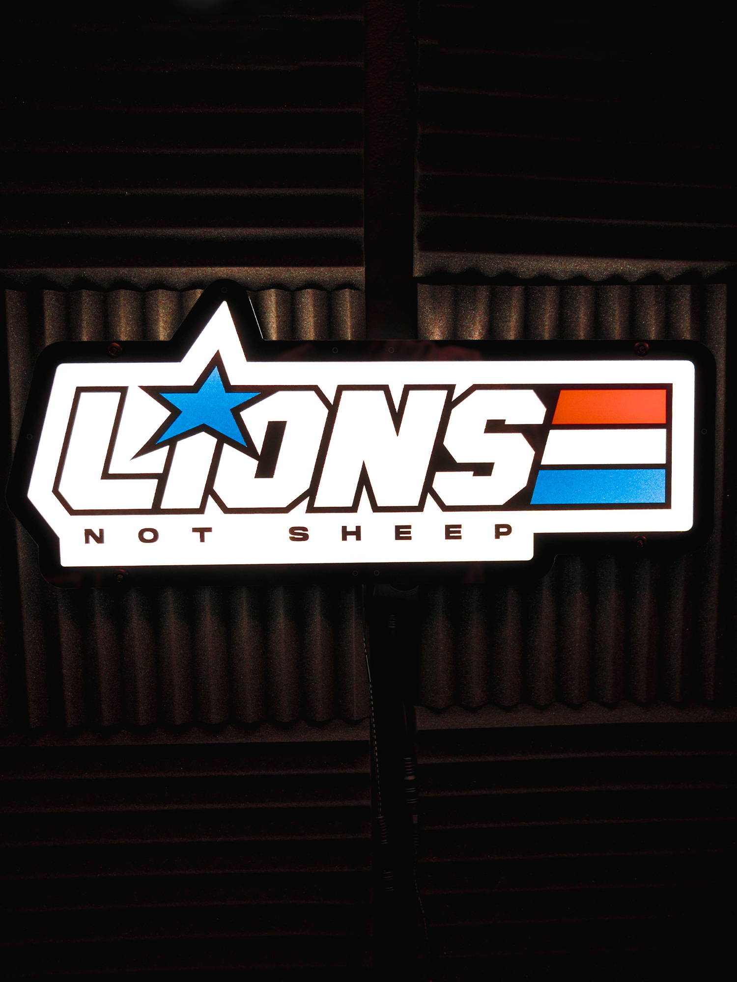 AMERICAN HERO LED Sign - Lions Not Sheep ®