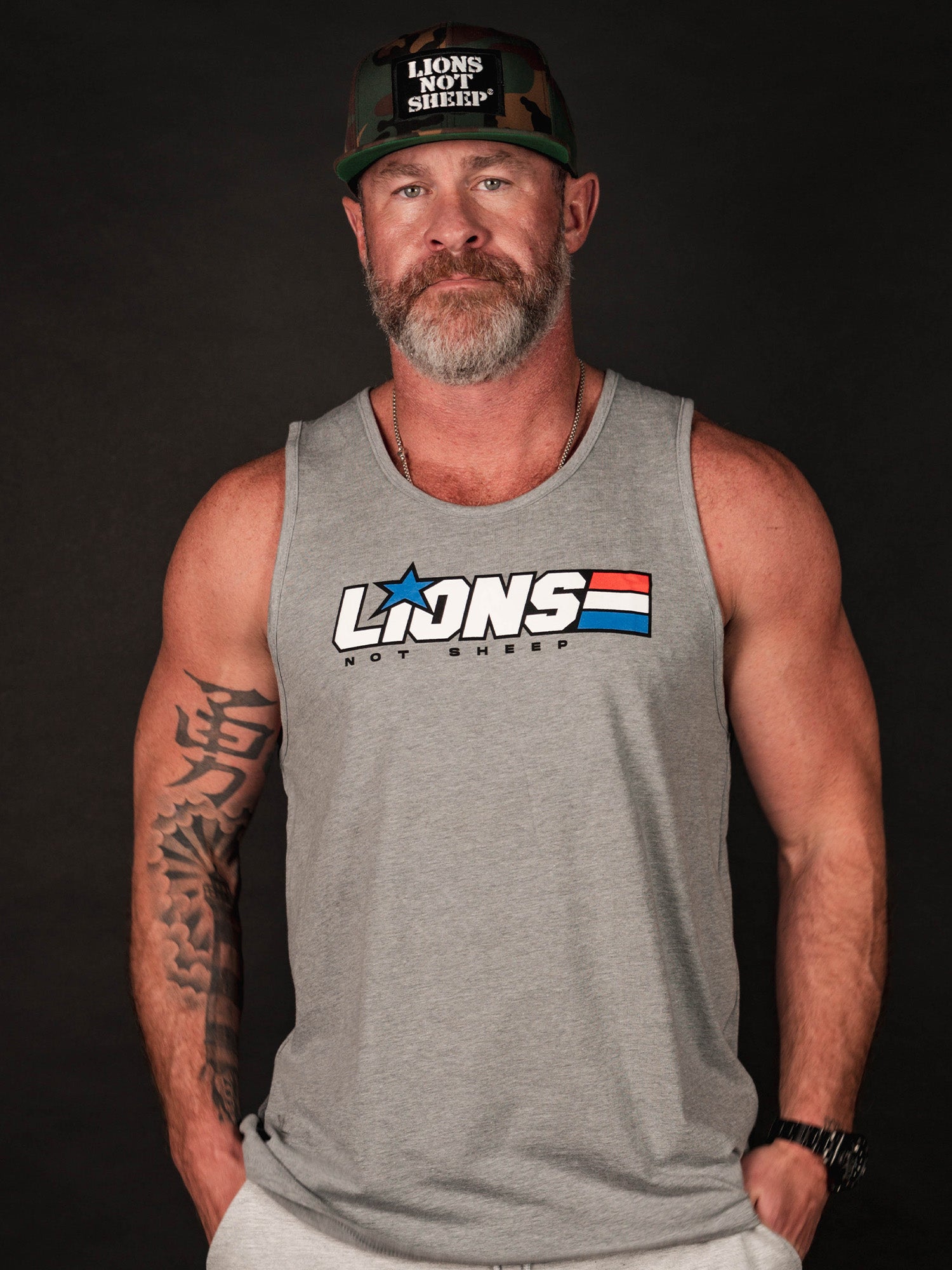 AMERICAN HERO Mens Tank - Lions Not Sheep ®