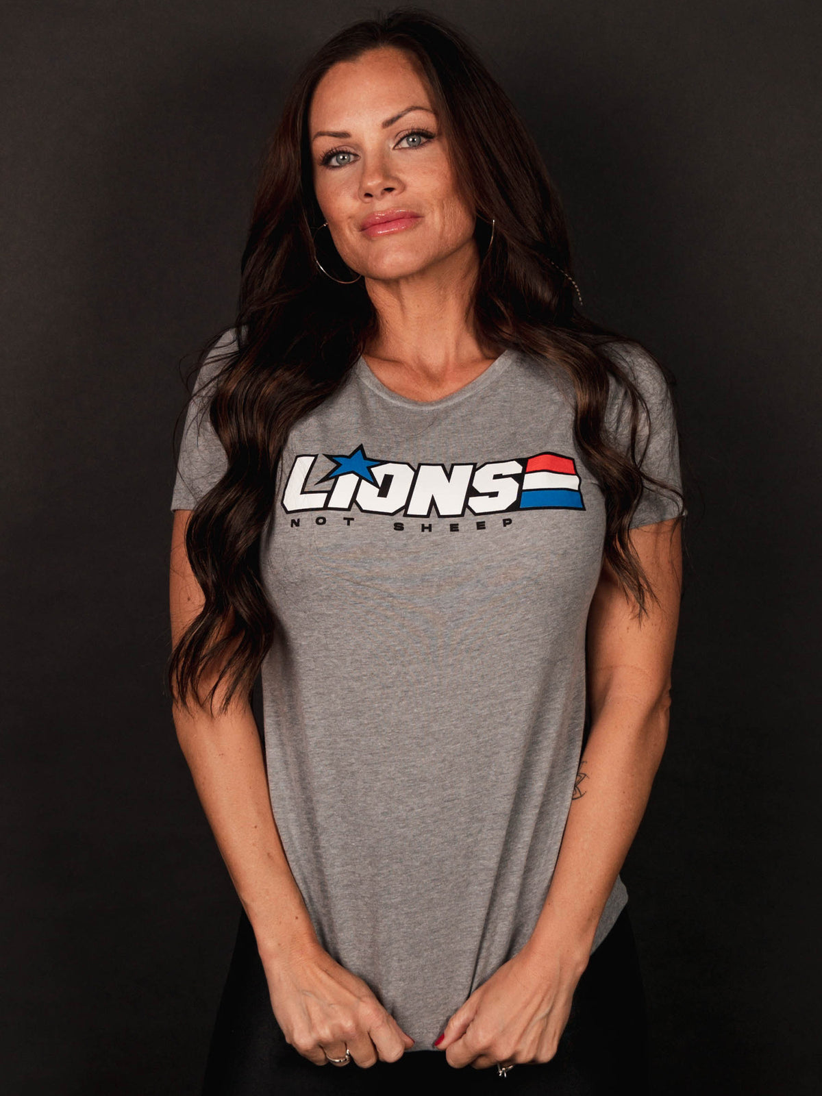 AMERICAN HERO Womens Tee - Lions Not Sheep ®