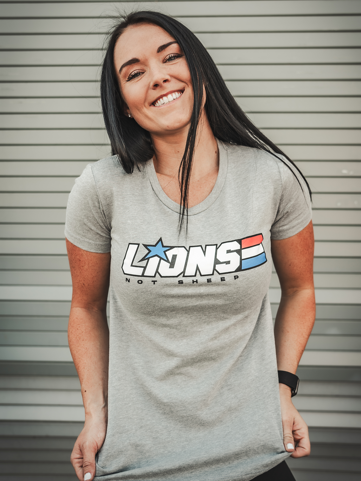 AMERICAN HERO Womens Tee - Lions Not Sheep ®