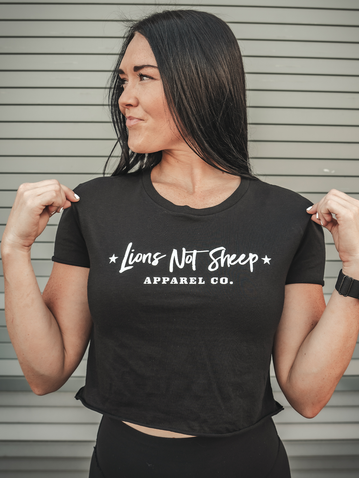LIONS NOT SHEEP APPAREL CO. Womens Crop Top - Lions Not Sheep ®