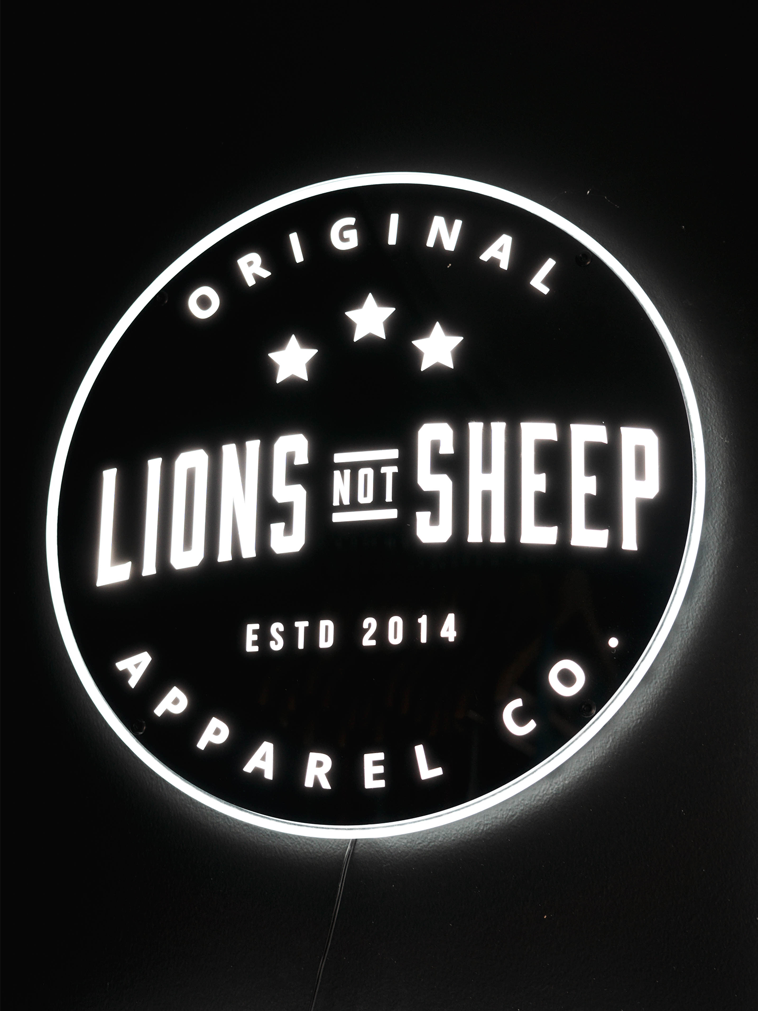 APPAREL CO LED Sign - Lions Not Sheep ®
