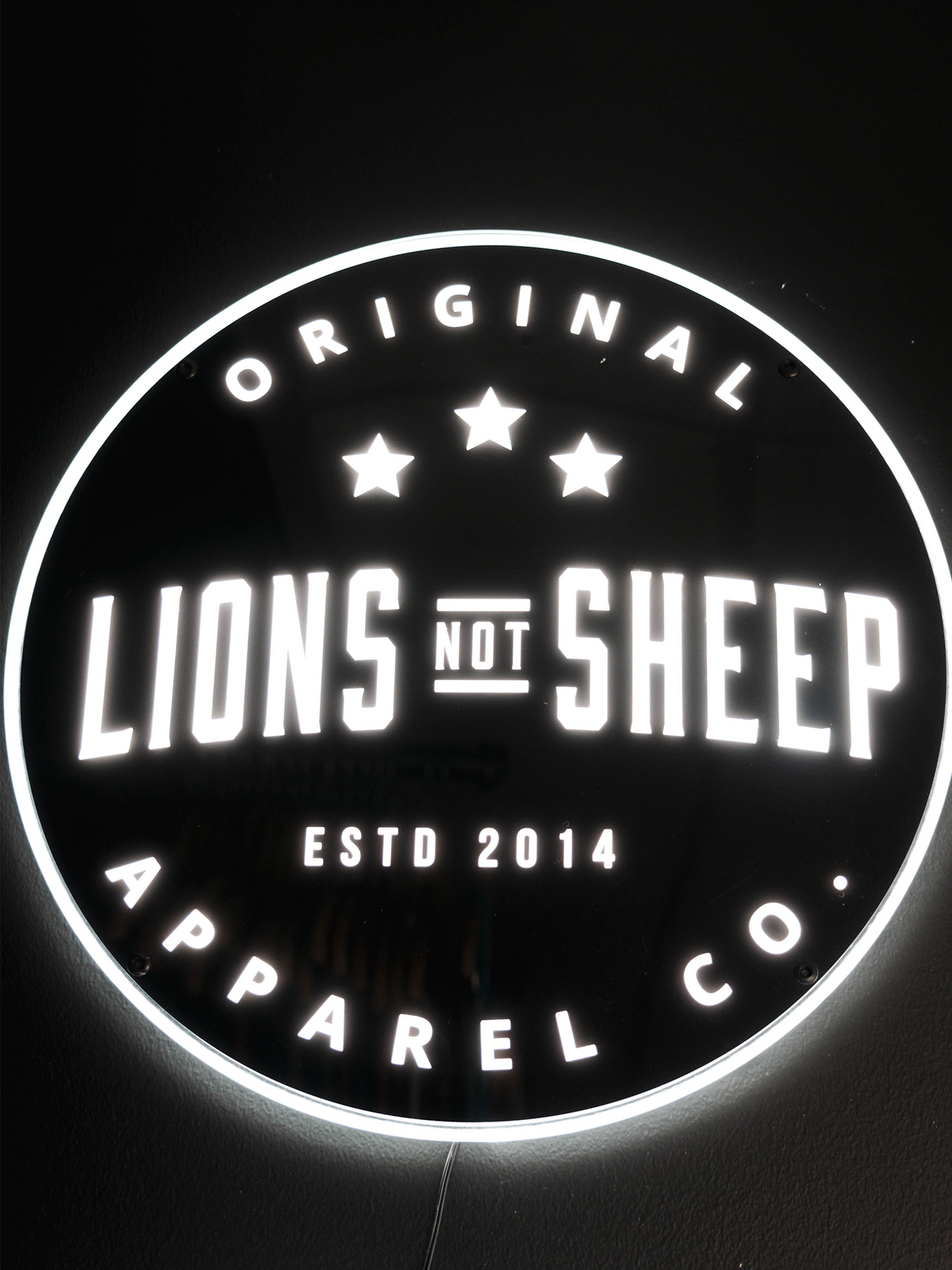 APPAREL CO LED Sign - Lions Not Sheep ®