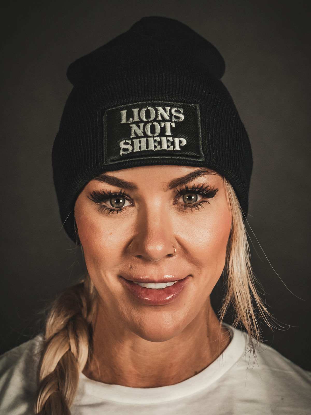 LIONS NOT SHEEP OG Cuffed Beanie (Black) - Lions Not Sheep ®