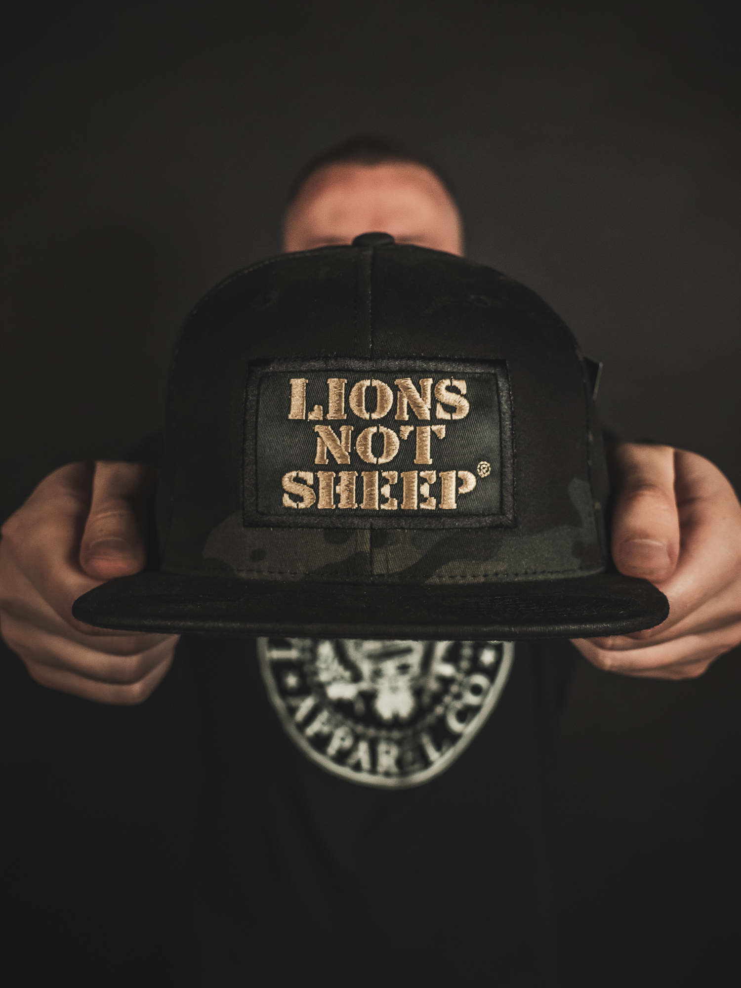 Lions Not Sheep OG Hat (Black Camo / Gold) - Lions Not Sheep ®