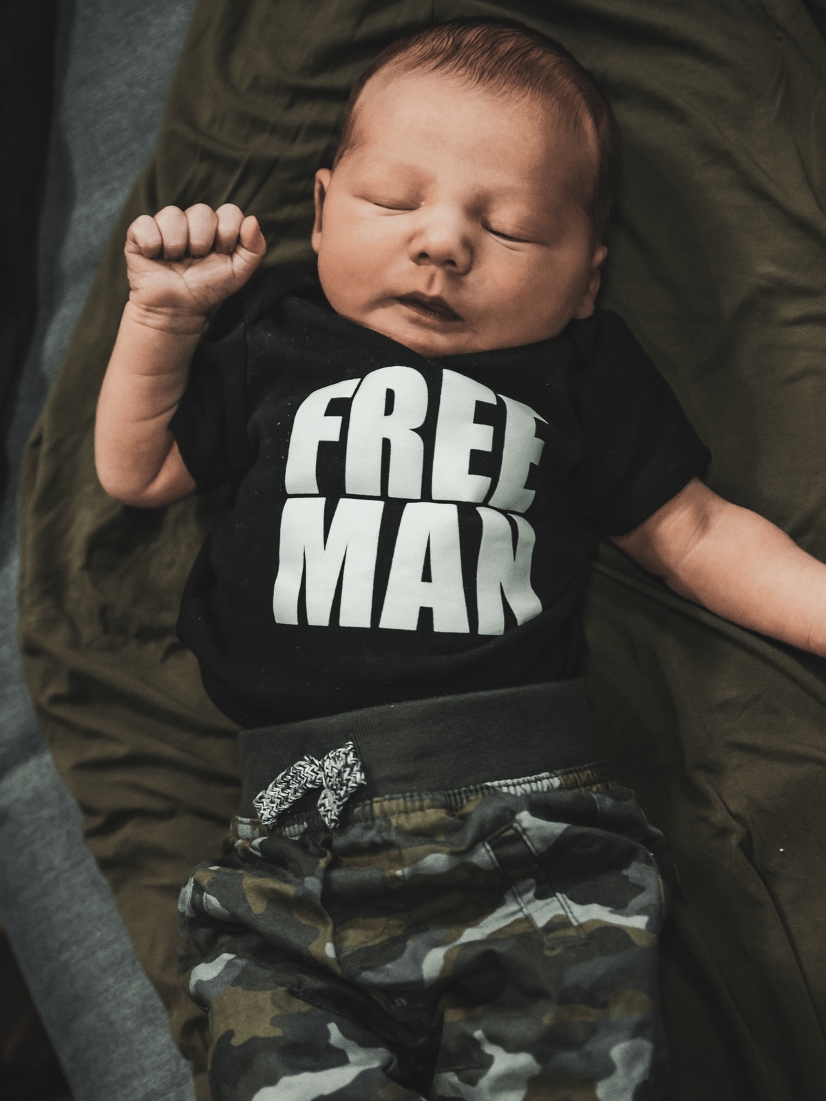 FREE MAN Baby Onesie - Lions Not Sheep ®