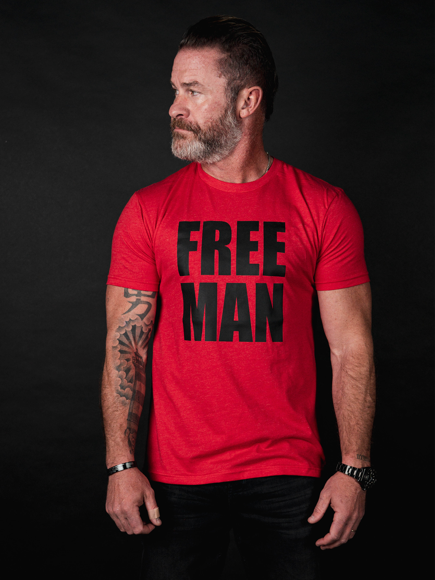 FREE MAN Tee (R.E.D Friday Edition) - Lions Not Sheep ®
