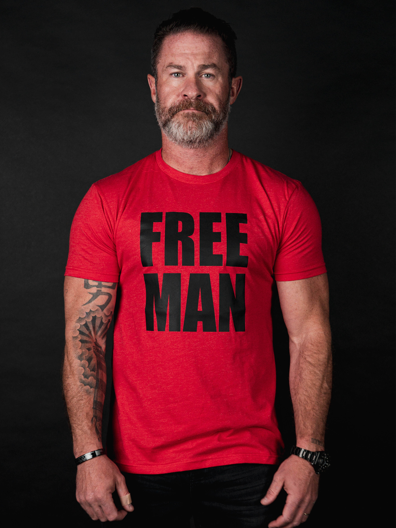FREE MAN Tee (R.E.D Friday Edition) - Lions Not Sheep ®