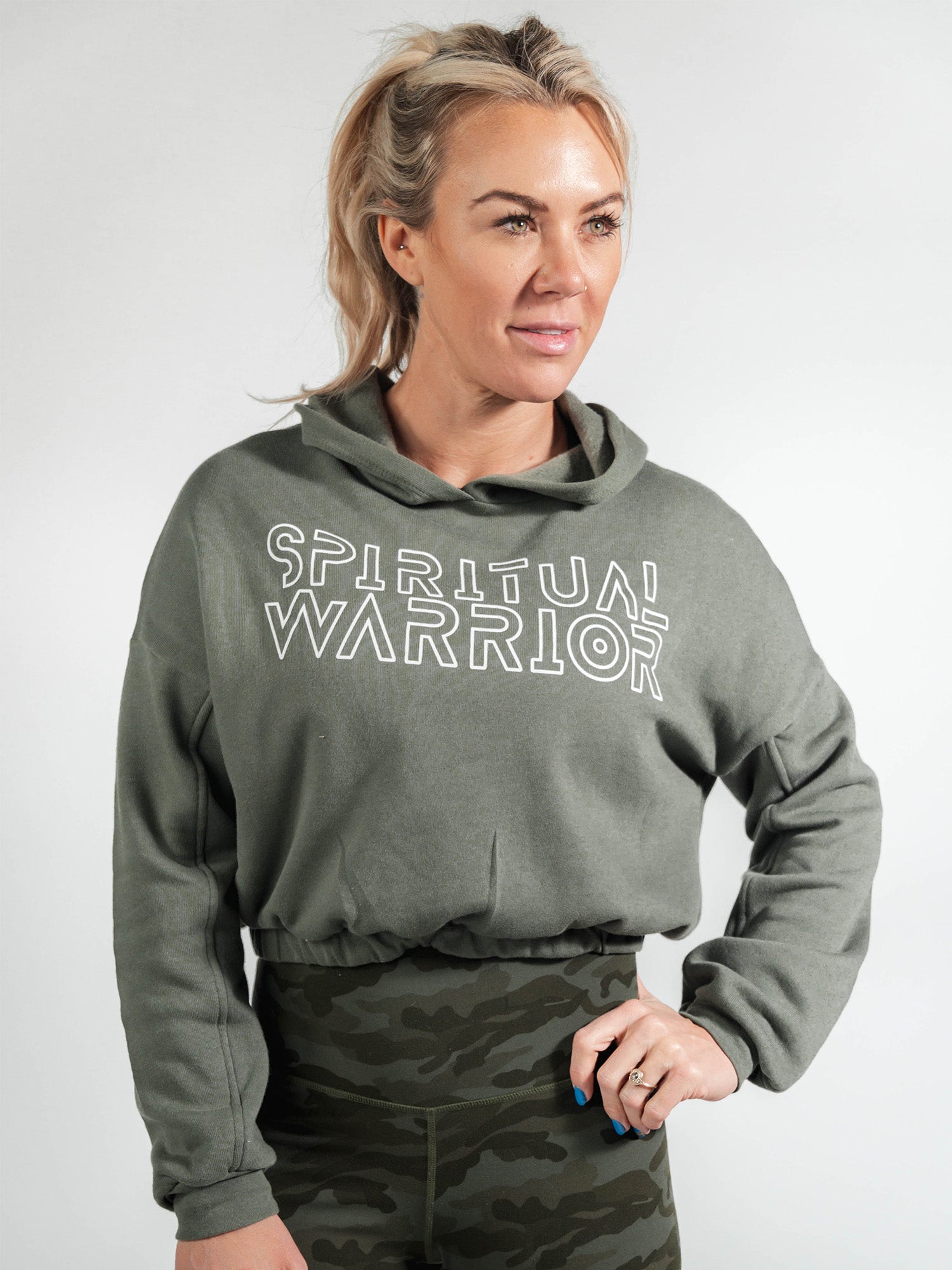 HILDIE Spiritual Warrior Cinched Hoodie - Lions Not Sheep ®
