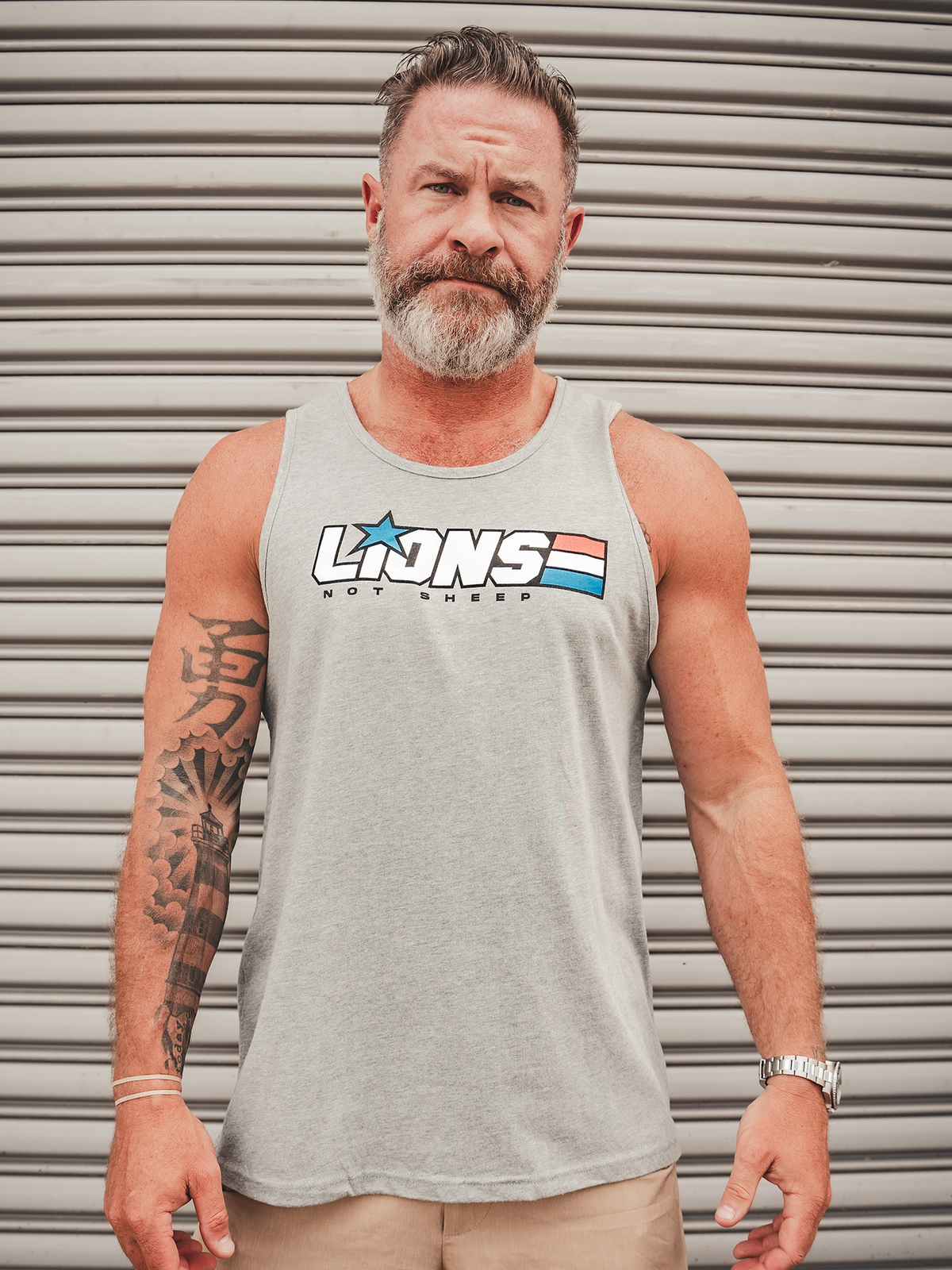 AMERICAN HERO Mens Tank - Lions Not Sheep ®