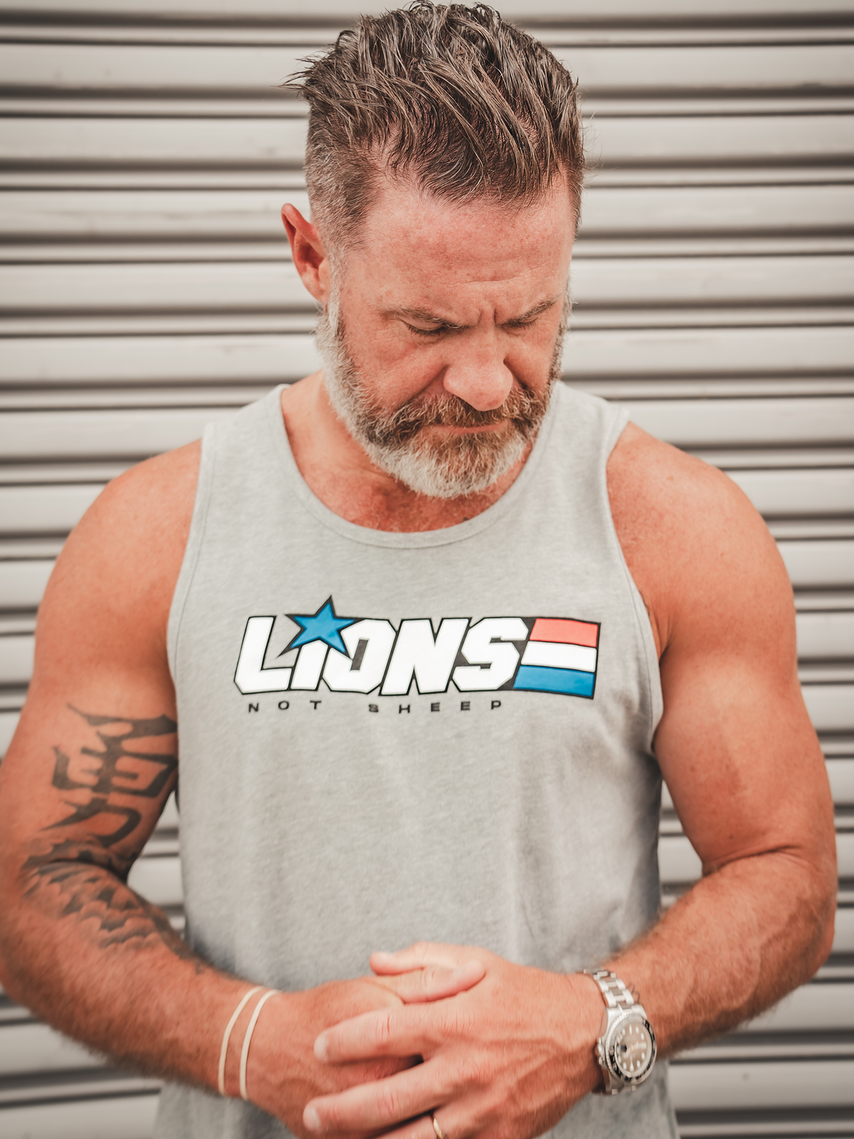 AMERICAN HERO Mens Tank - Lions Not Sheep ®