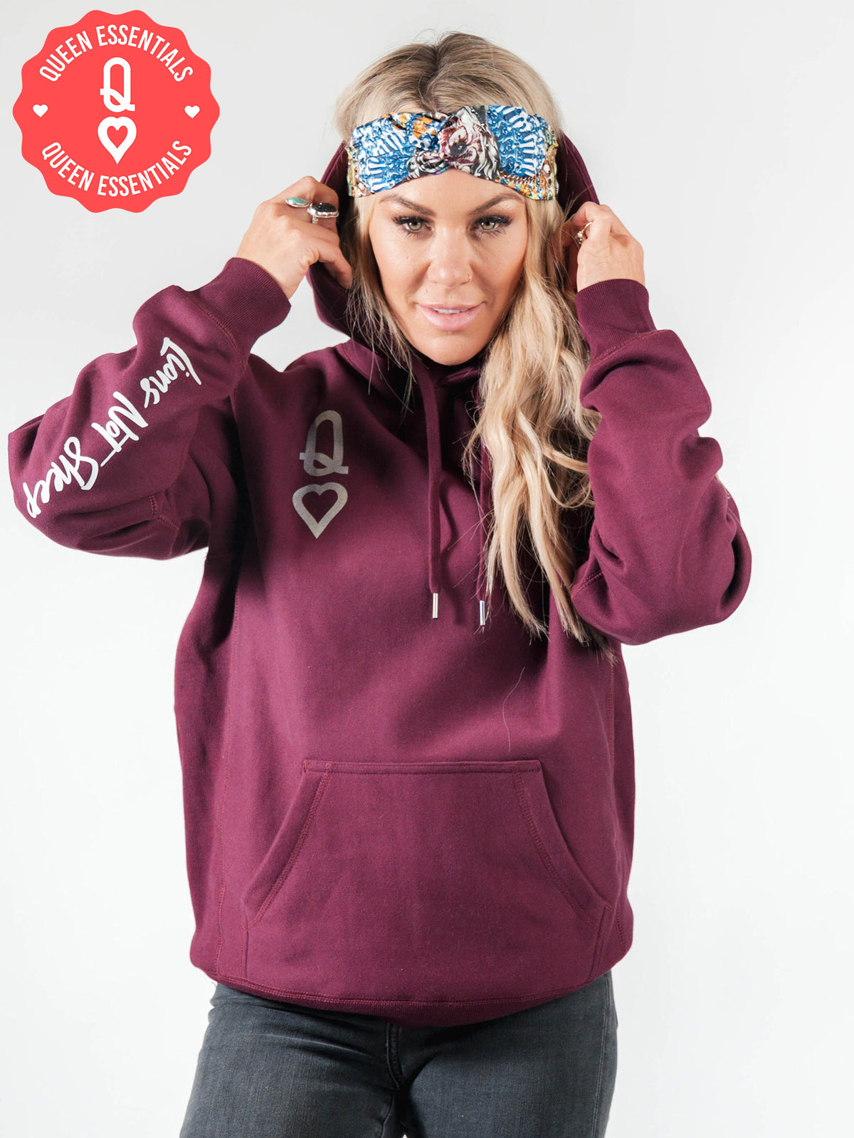 QUEEN GARNET Heavyweight Pullover Hoodie - Lions Not Sheep ®