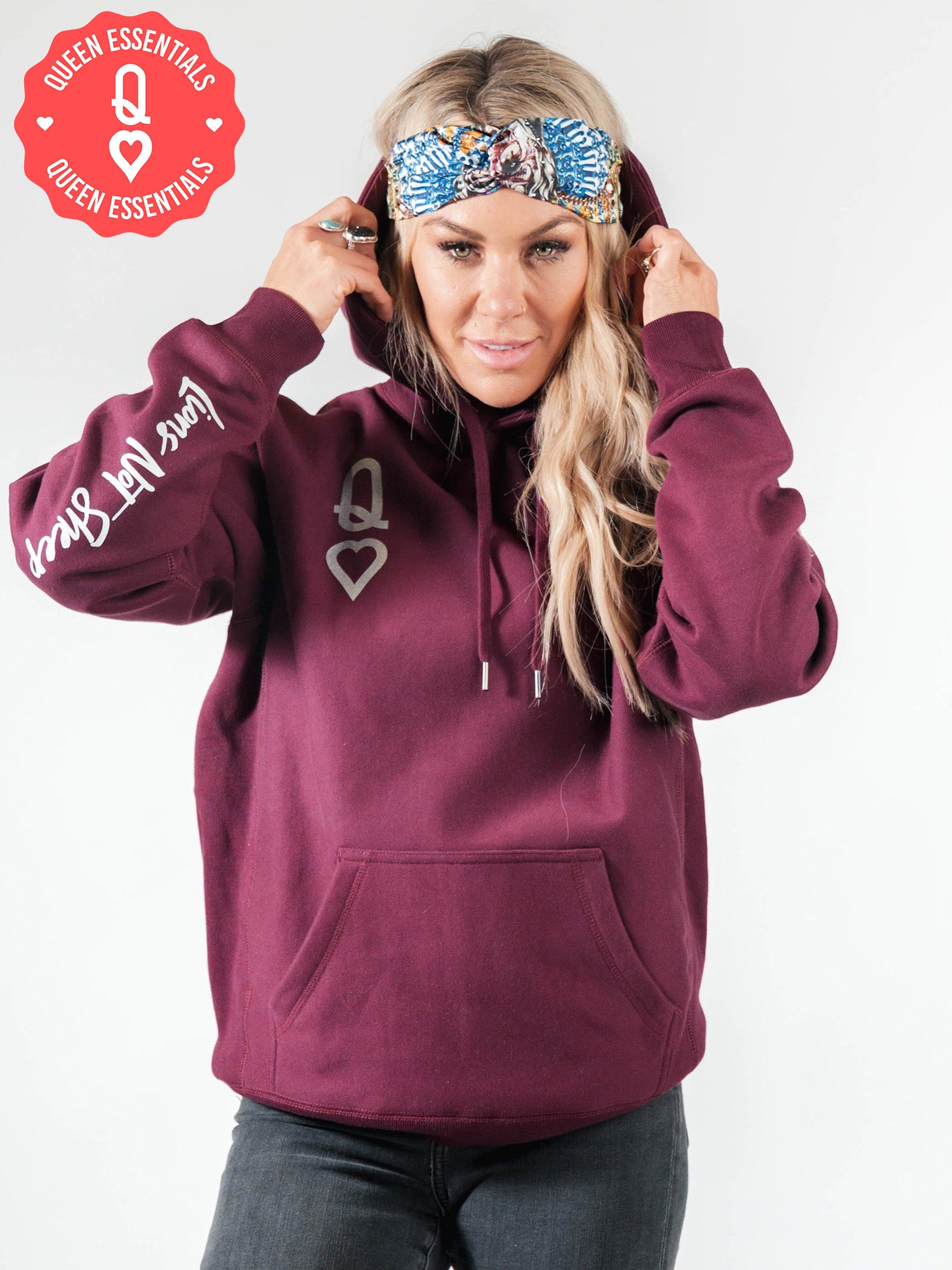 QUEEN GARNET Heavyweight Pullover Hoodie - Lions Not Sheep ®