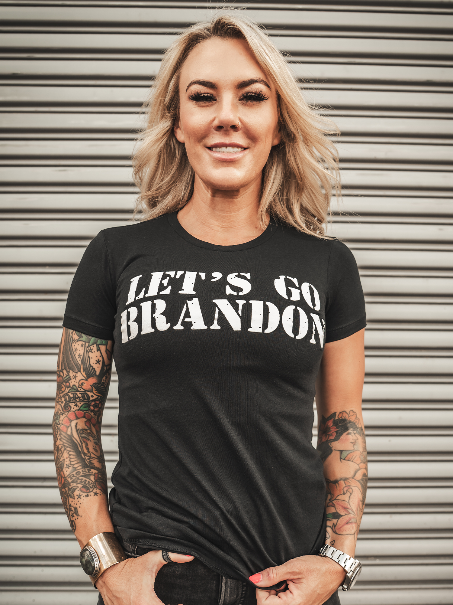 Let's Go Brandon Womens Tee - Lions Not Sheep ®