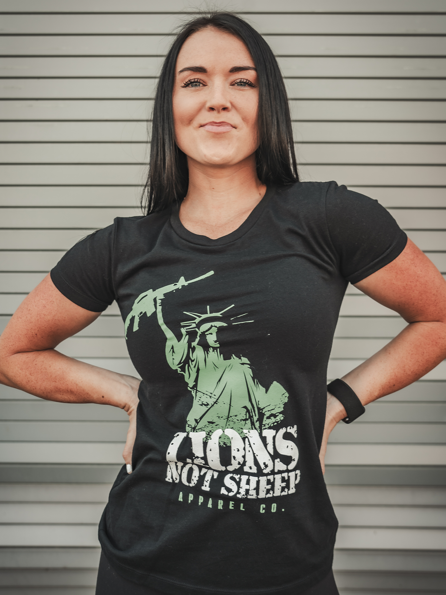 LADY LIBERTY Womens Tee - Lions Not Sheep ®