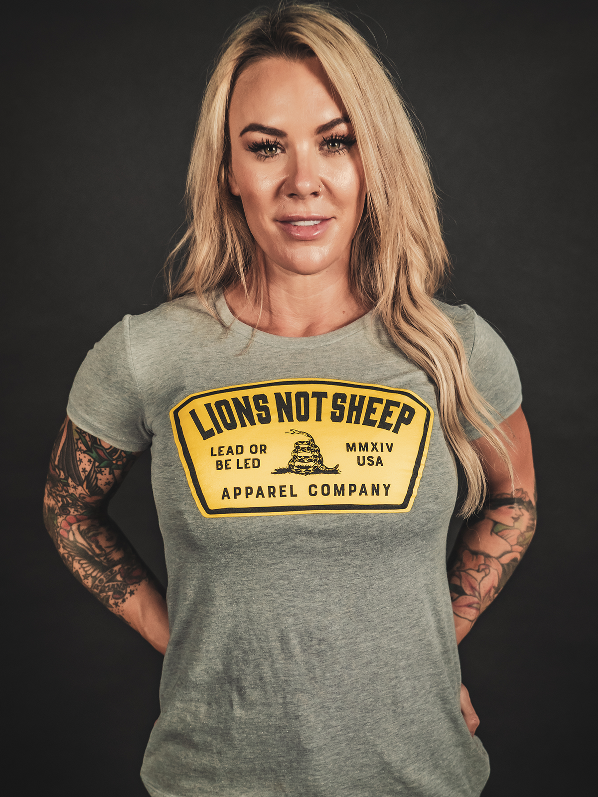 LEAD FROM THE FRONT Womens Tee - Lions Not Sheep ®