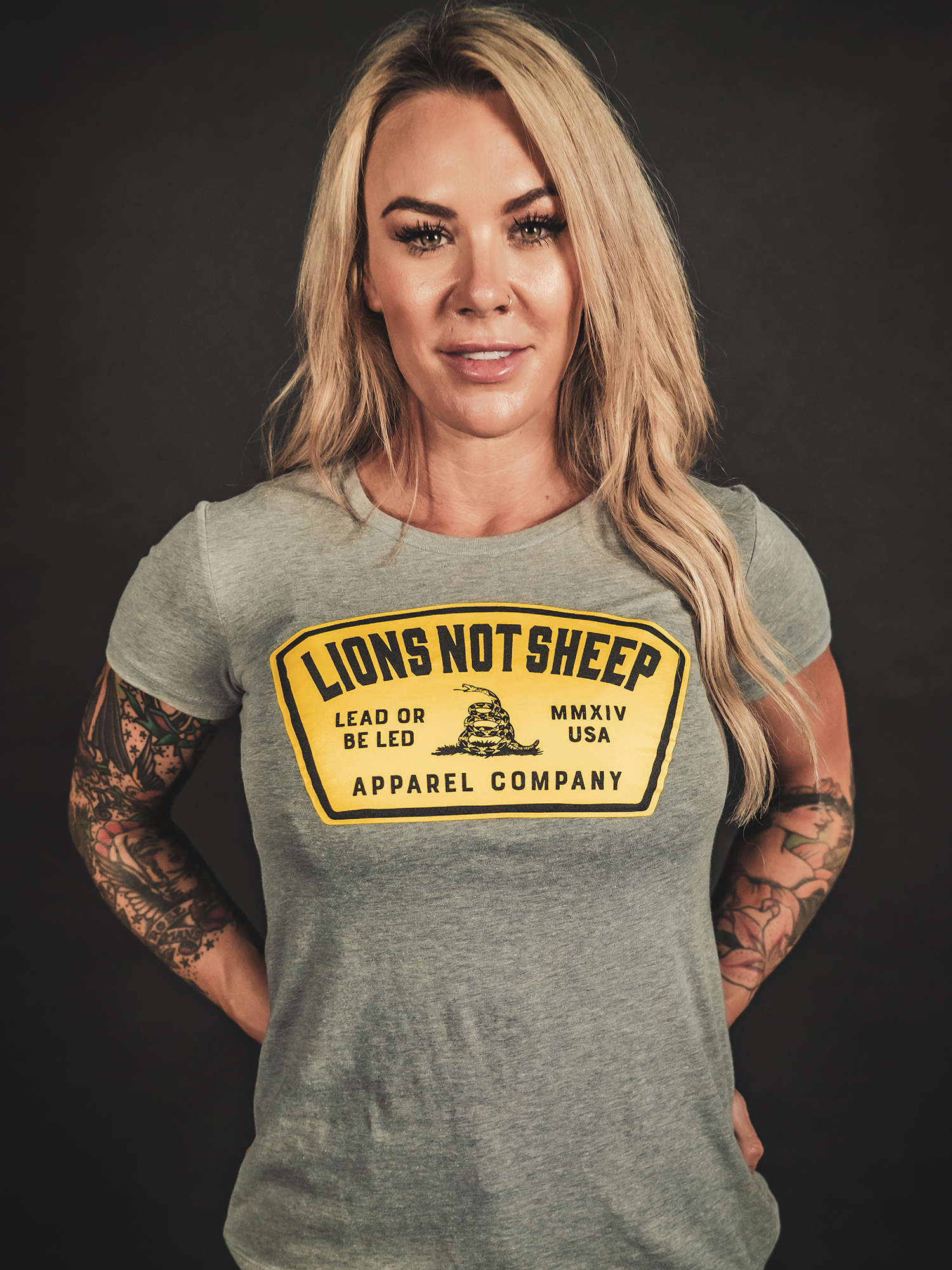 LEAD FROM THE FRONT Womens Tee - Lions Not Sheep ®