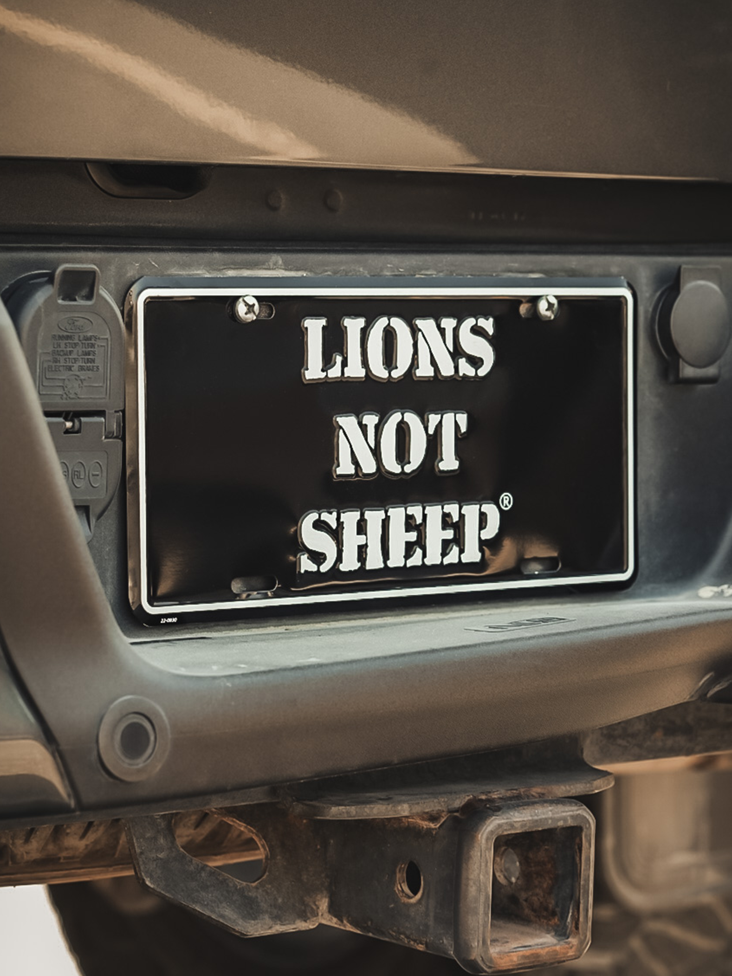 Lions Not Sheep "OG" License Plate - Lions Not Sheep ®