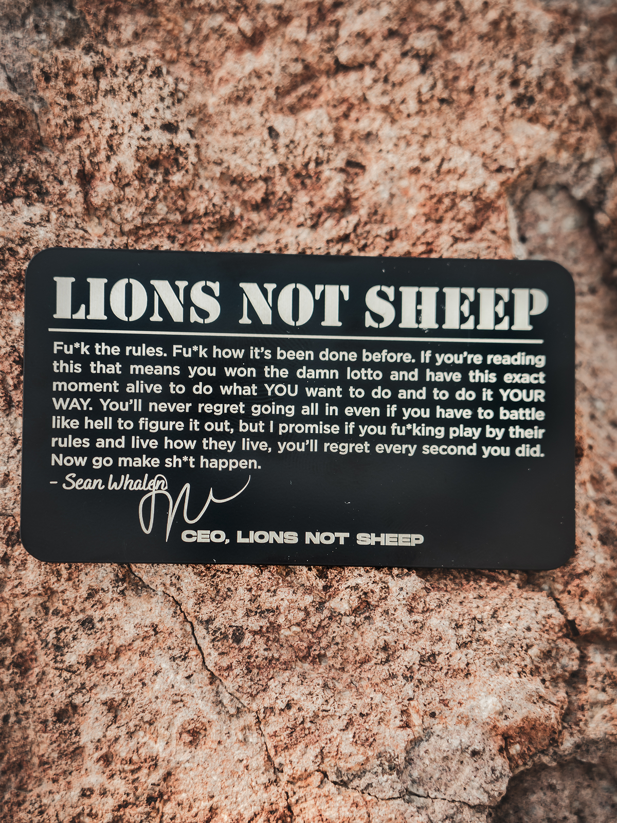 Lions Not Sheep Crest Seal Wallet - Lions Not Sheep ®