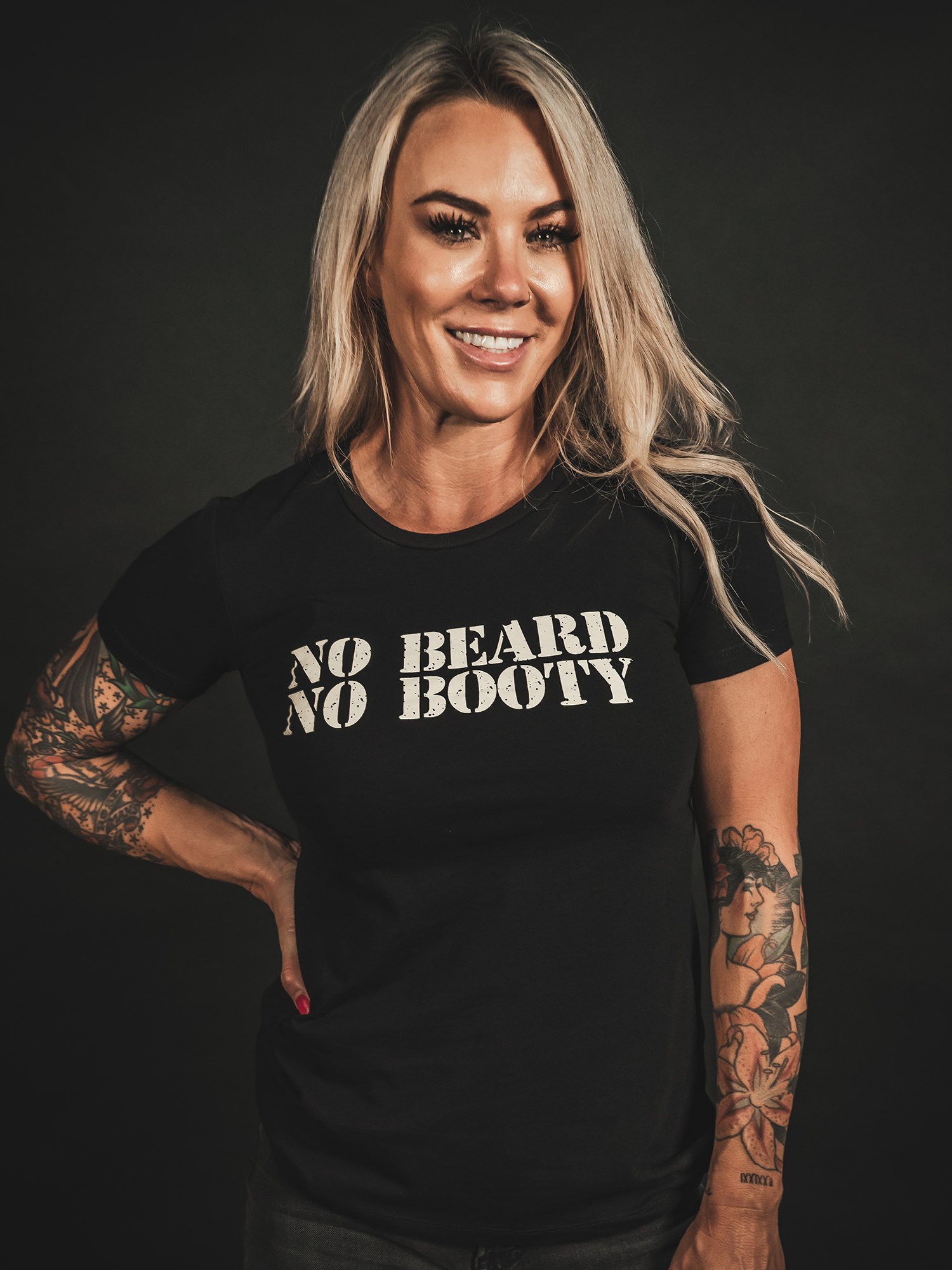 NO BEARD NO BOOTY Womens Tee - Lions Not Sheep ®