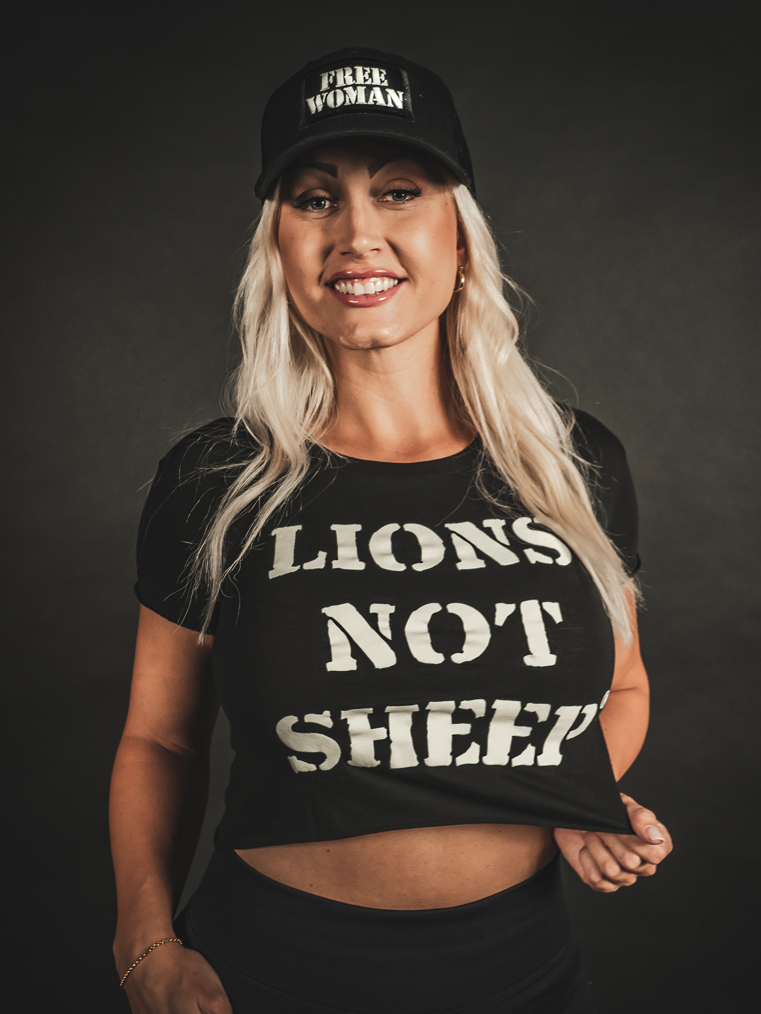 LIONS NOT SHEEP OG Womens Crop Top - Lions Not Sheep ®