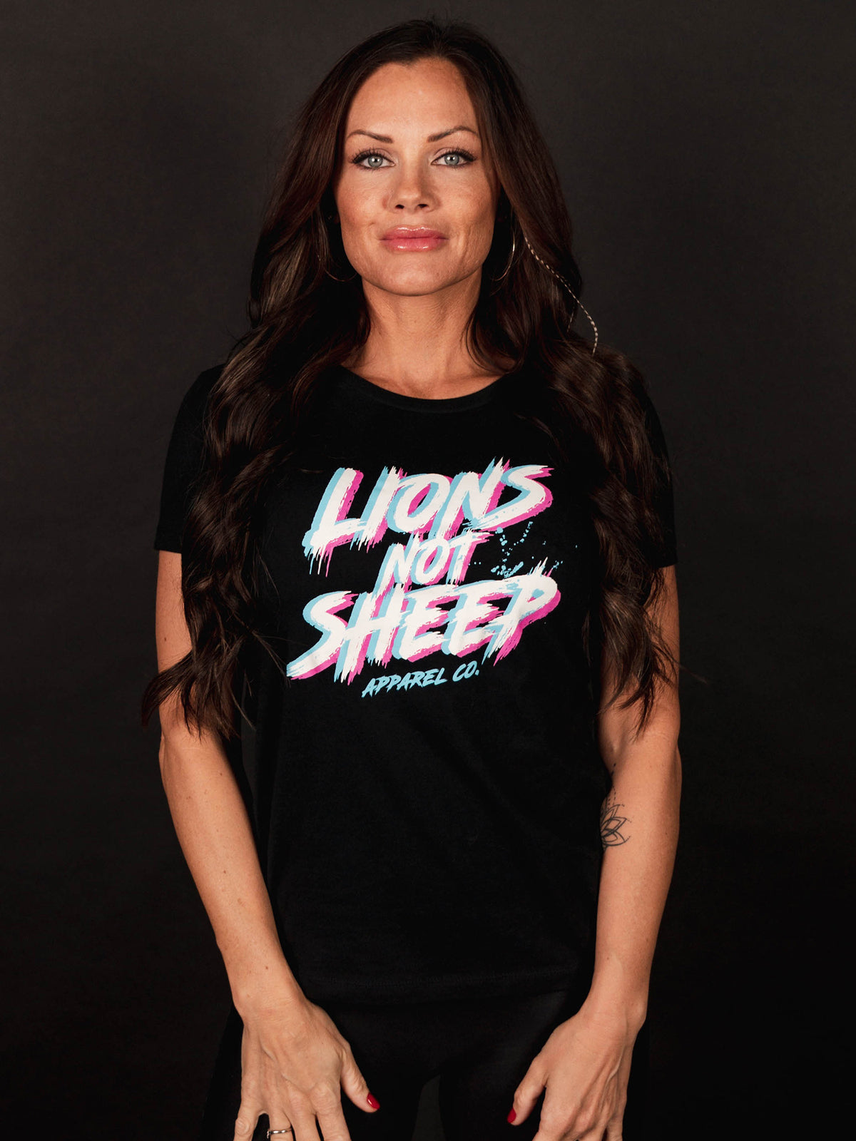 Lions Not Sheep OG Race Womens Tee - Lions Not Sheep ®
