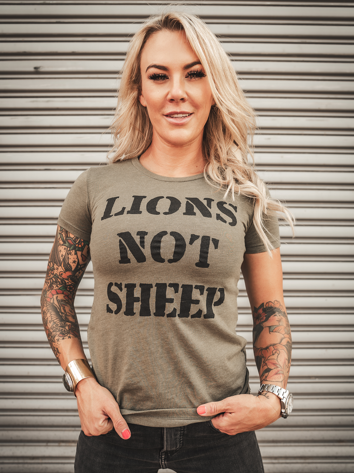 LIONS NOT SHEEP OG Womens Tee - Lions Not Sheep ®