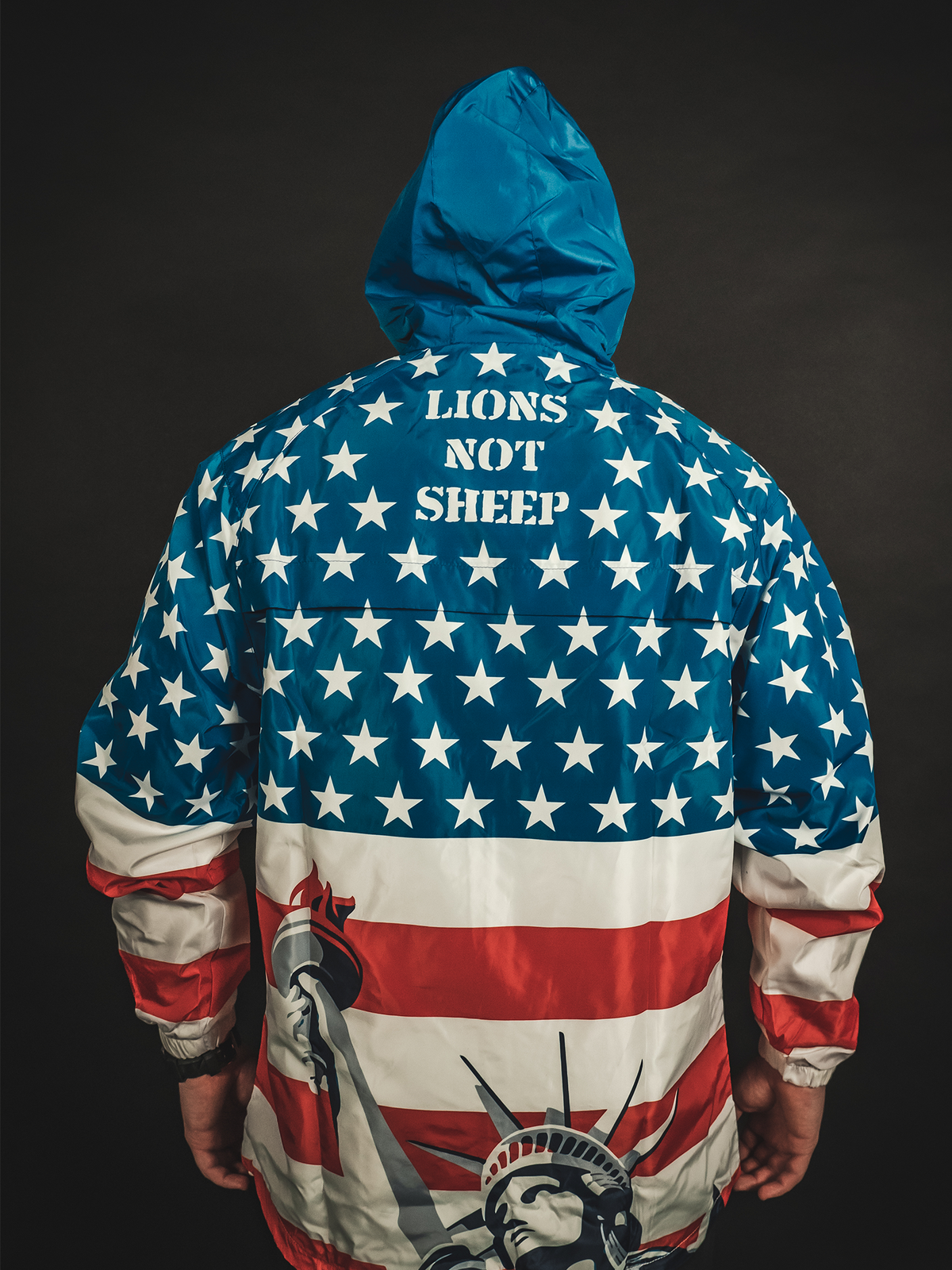 LIONS NOT SHEEP OG Outer-Shell Jacket (Stars &amp; Stripes) - Lions Not Sheep ®