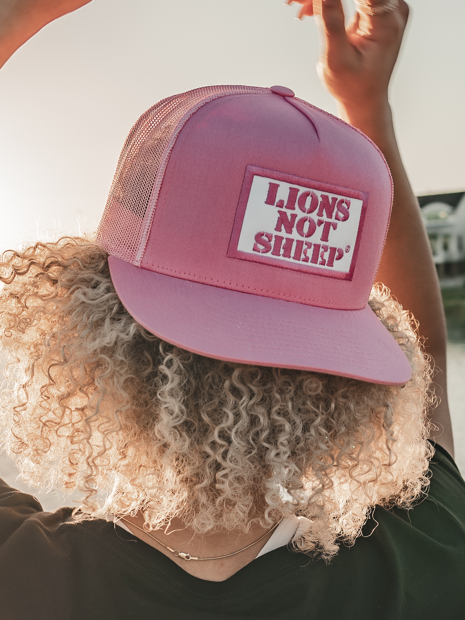 Lions Not Sheep OG Hat (Pink / White) - Lions Not Sheep ®