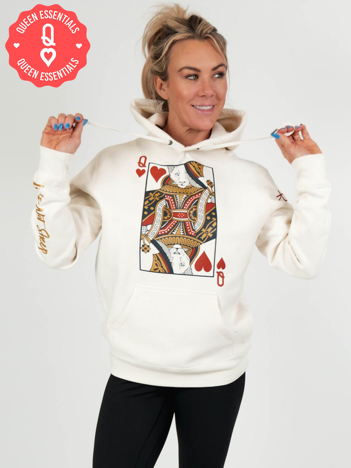 QUEEN CARD Heavyweight Hooded Sweatshirt - Lions Not Sheep ®